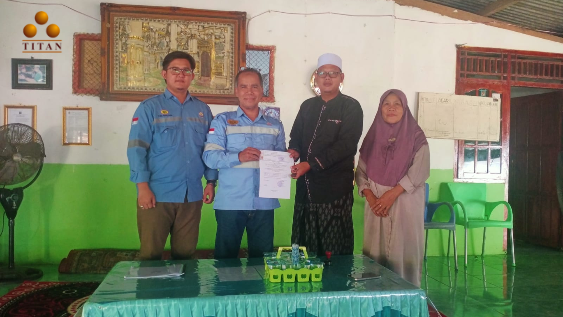 PT Bara Anugrah Sejahtera (Titan Group) Bantu Pembangunan Asrama Anak Yatim di Sekitar Perusahaan